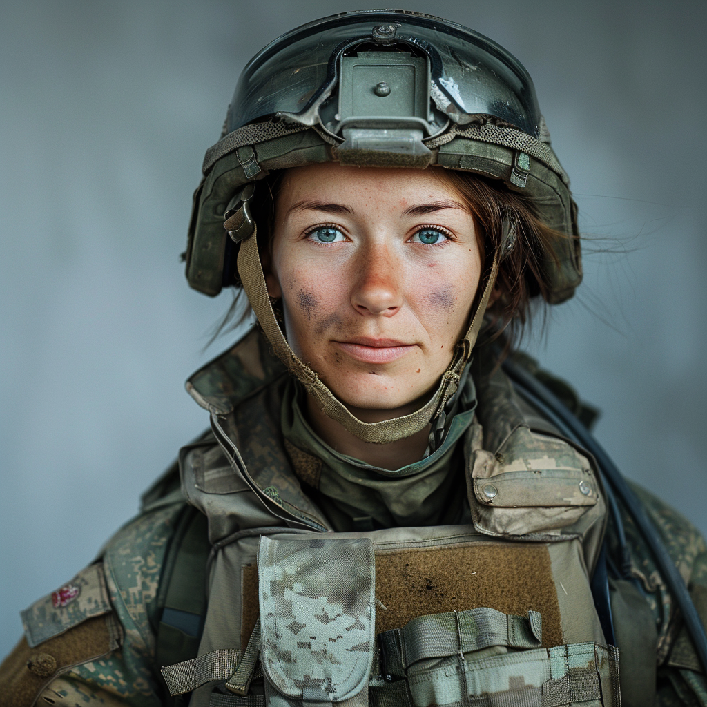 俄罗斯女兵是一群勇敢无畏的女战士,也是一群充满爱心和责任感的女性