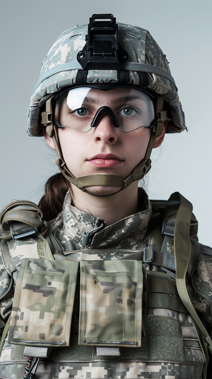美军最新 🔥女兵力量,坚毅之美💪  👩‍🔫 看这位女战士,头