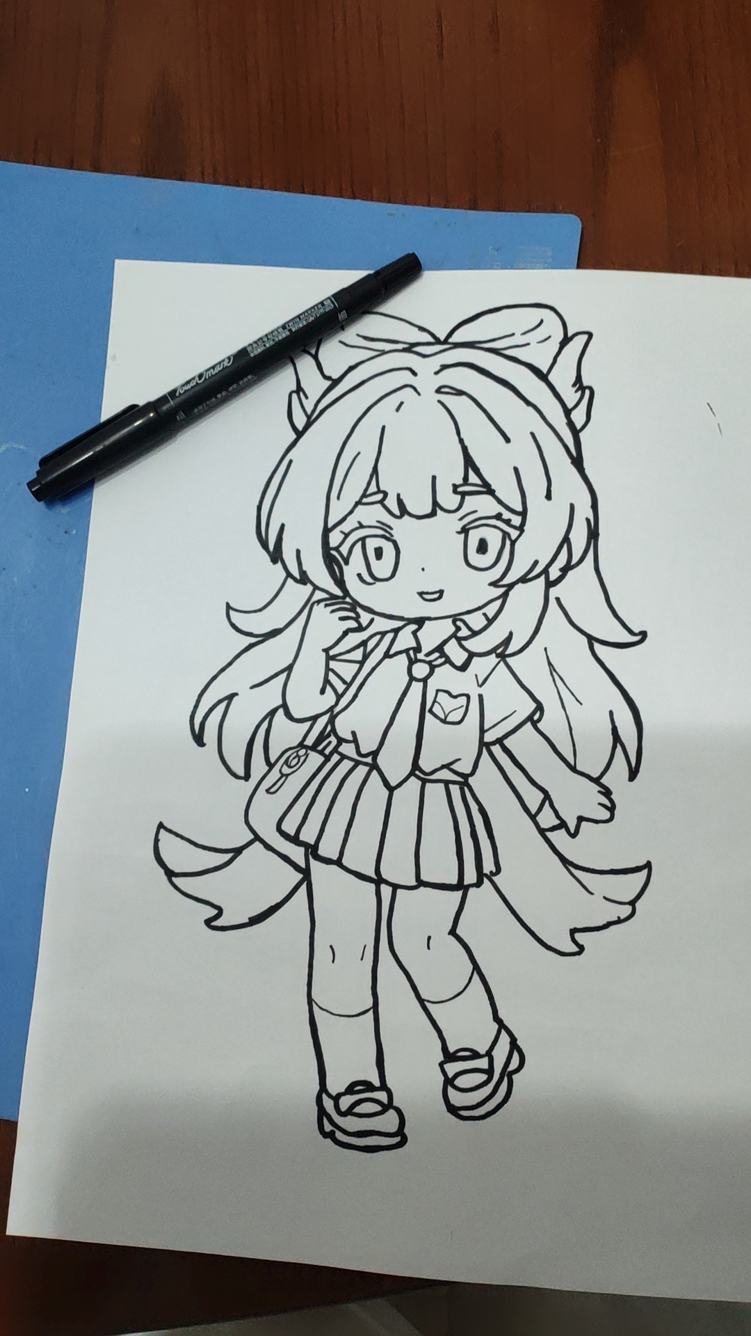 简单一画 #小学生动漫人物画