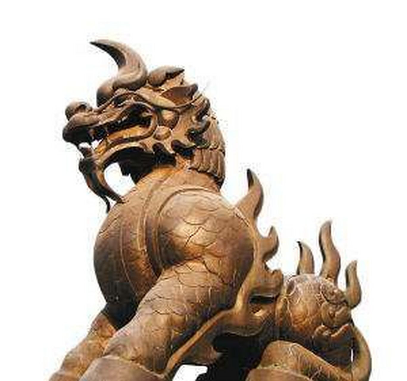 獬豸又称獬廌,解豸(xiè zhì,是中国古代神话传说中的神兽,体形大者