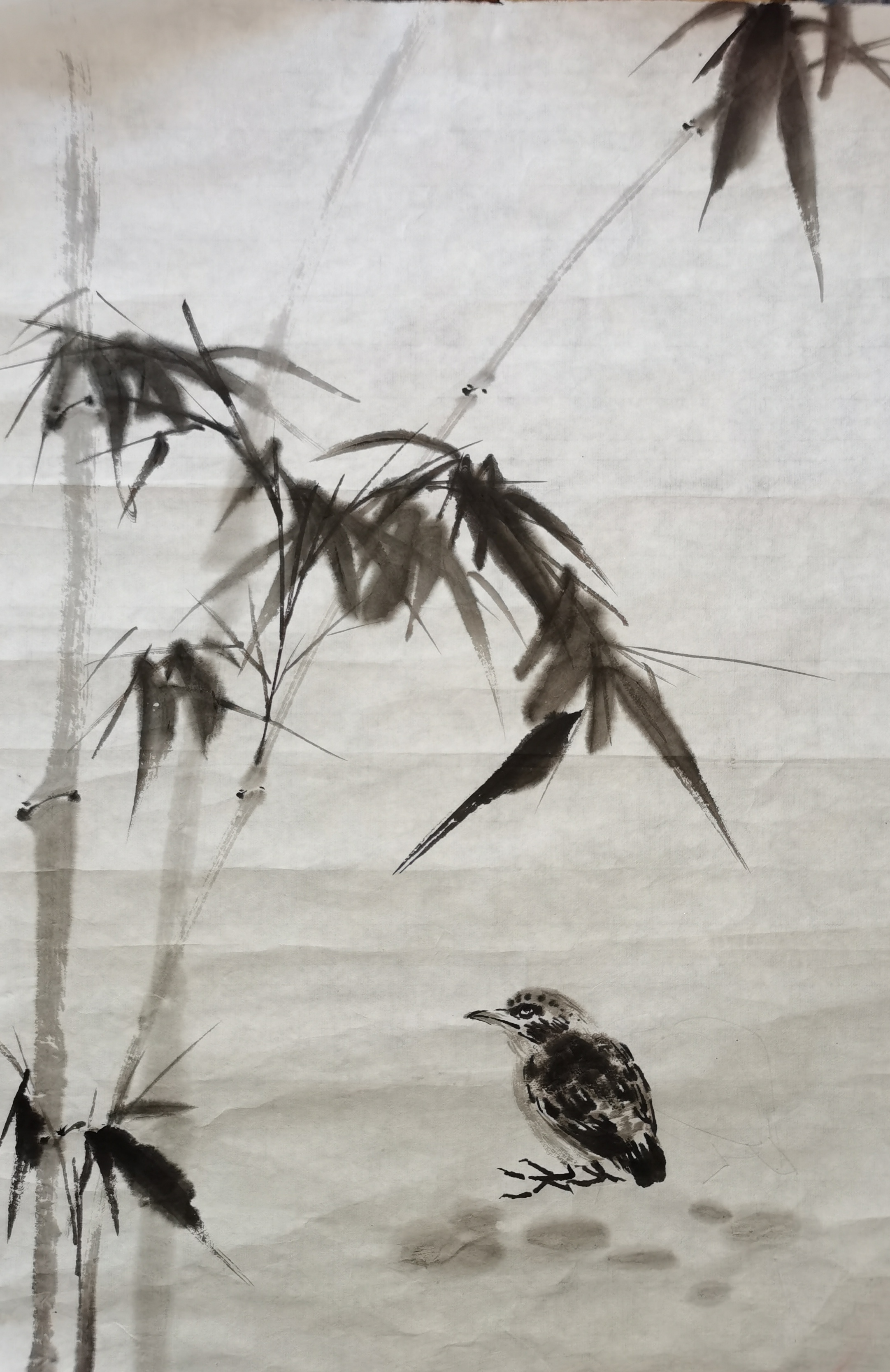 淡墨轻描,宛如一曲无声之乐,宁静而和谐