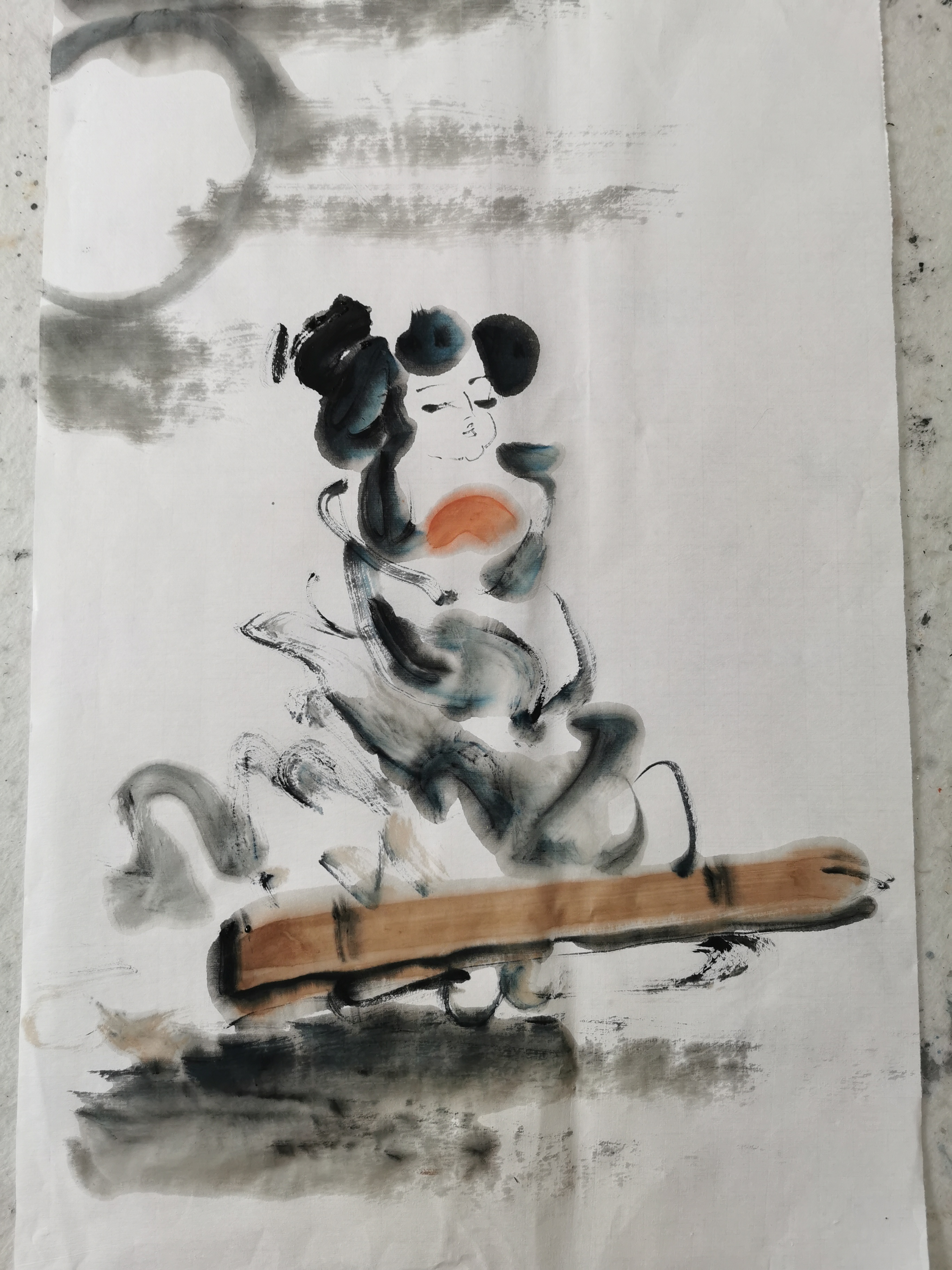 狂草大写意仕女图