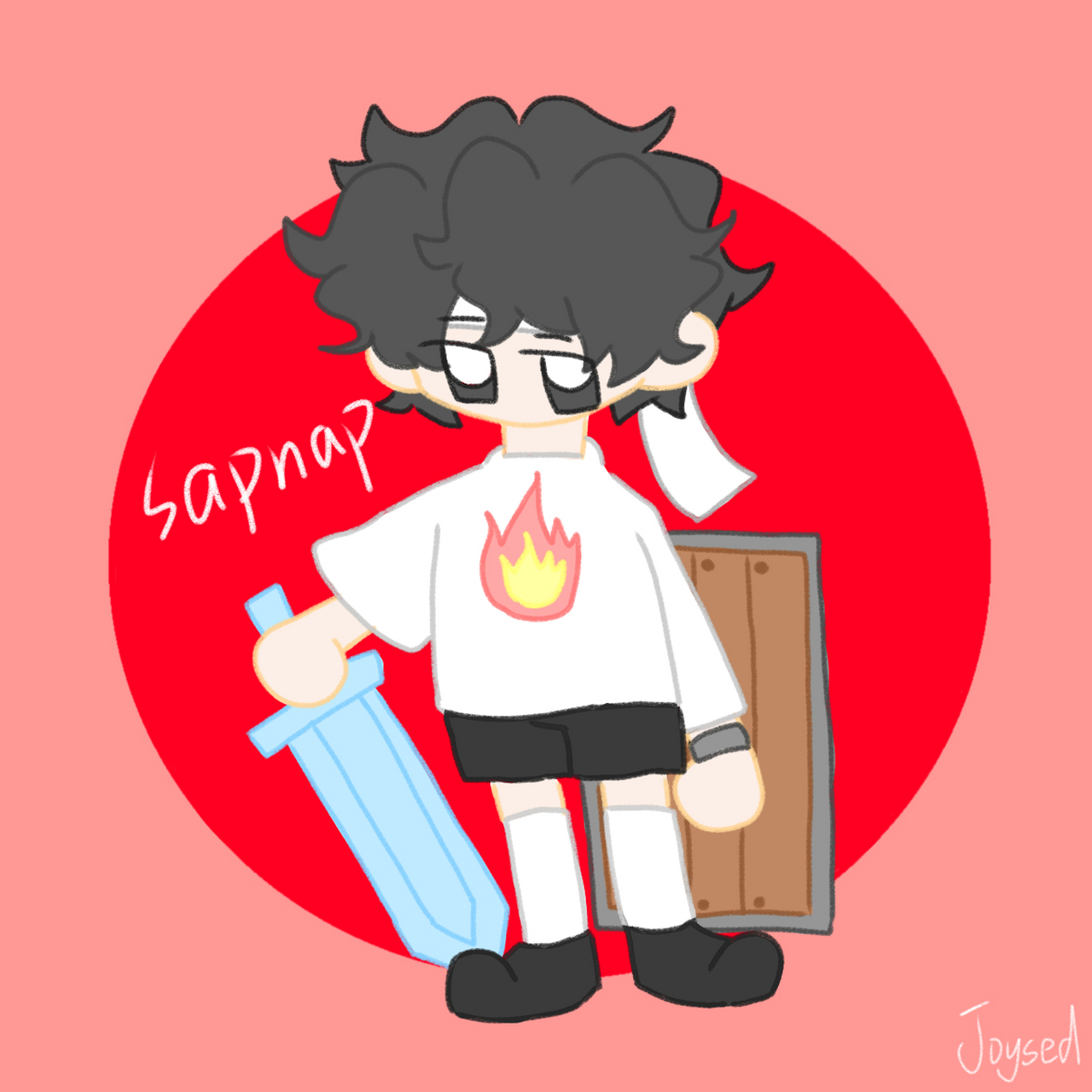 是sapnap 我,终于画了,是儿童画#mcyt
