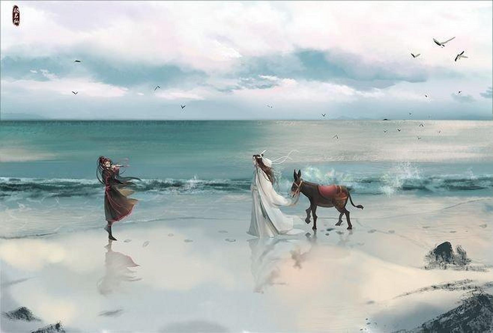 古风魔道祖师插画