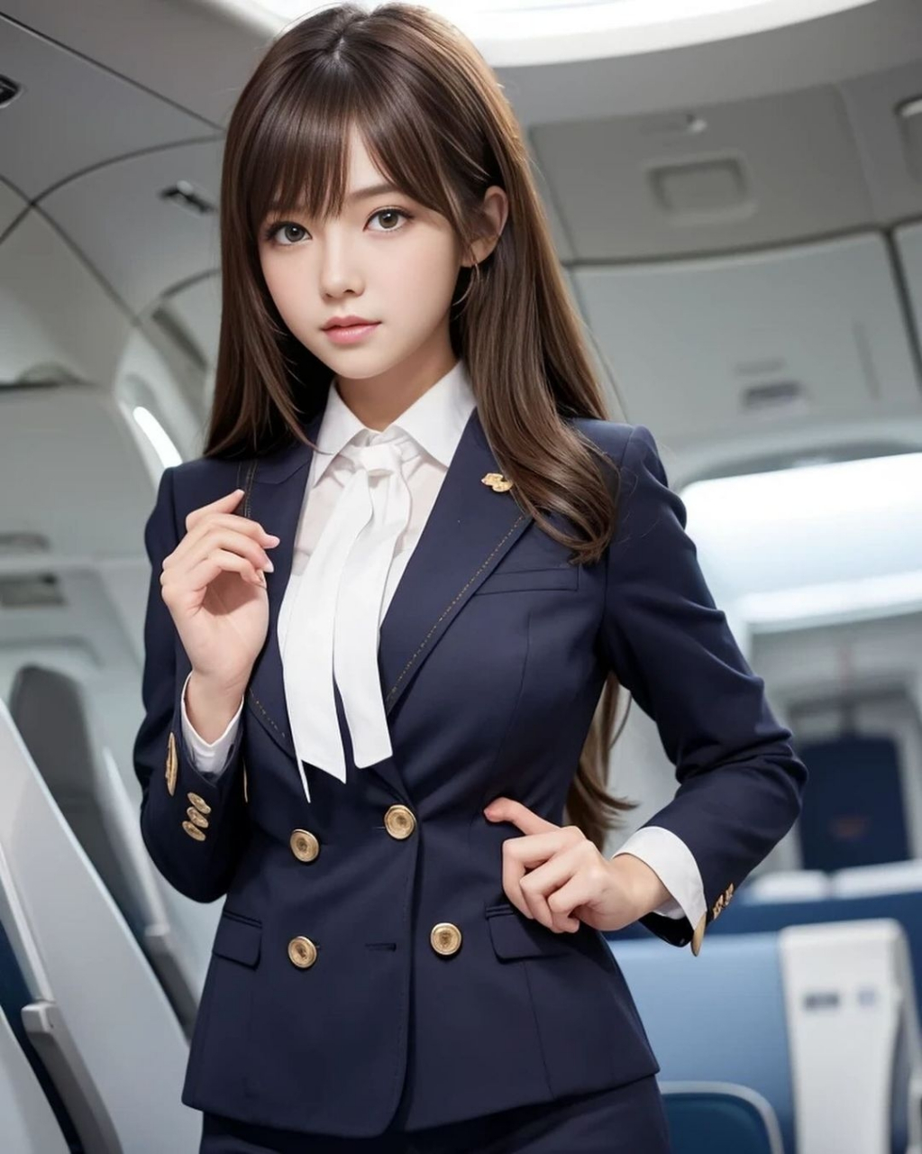 女教师装对比空姐装你更喜欢哪个?