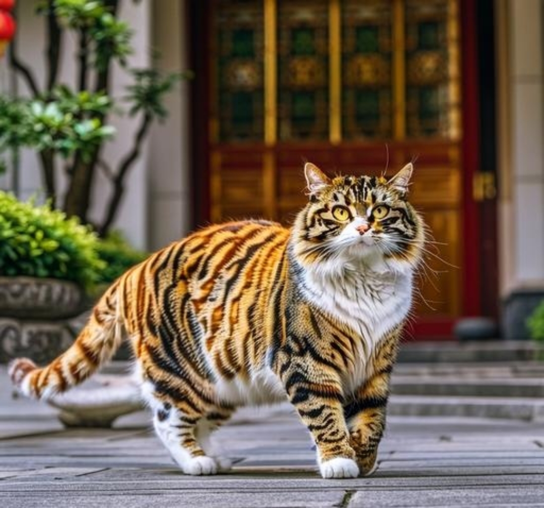 金虎斑高地猫图片