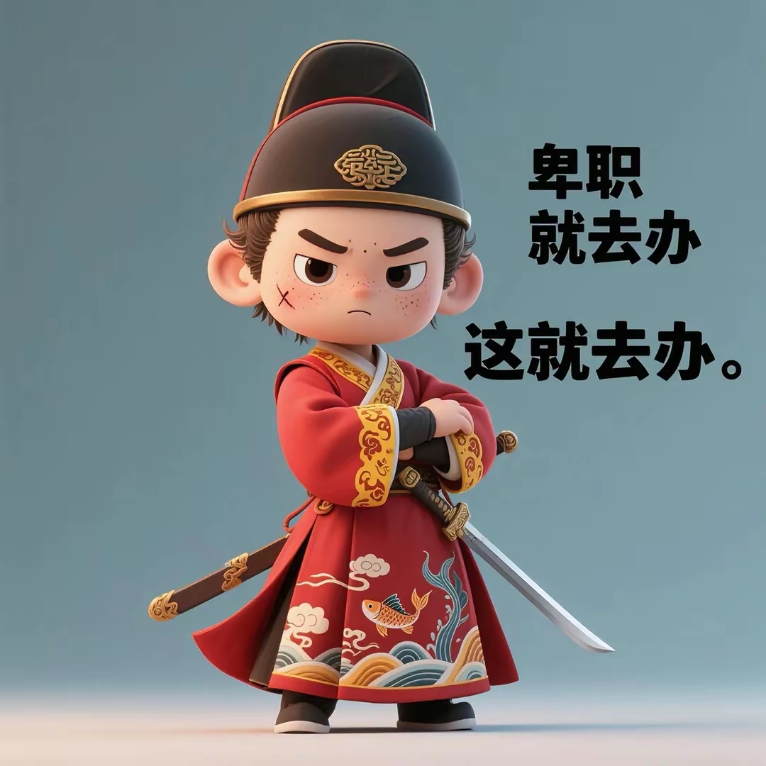 可爱高清头像 也不算头像吧,算表情包,小小锦衣卫拿去,记得留爪印bbb