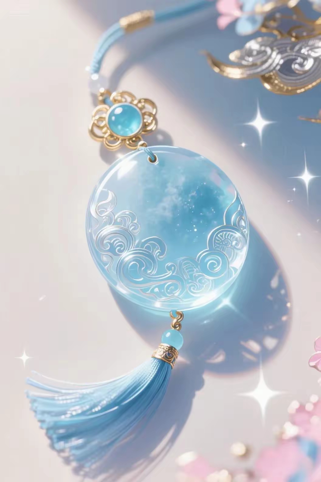 这么美的吊坠背景图,快来选一个吧?