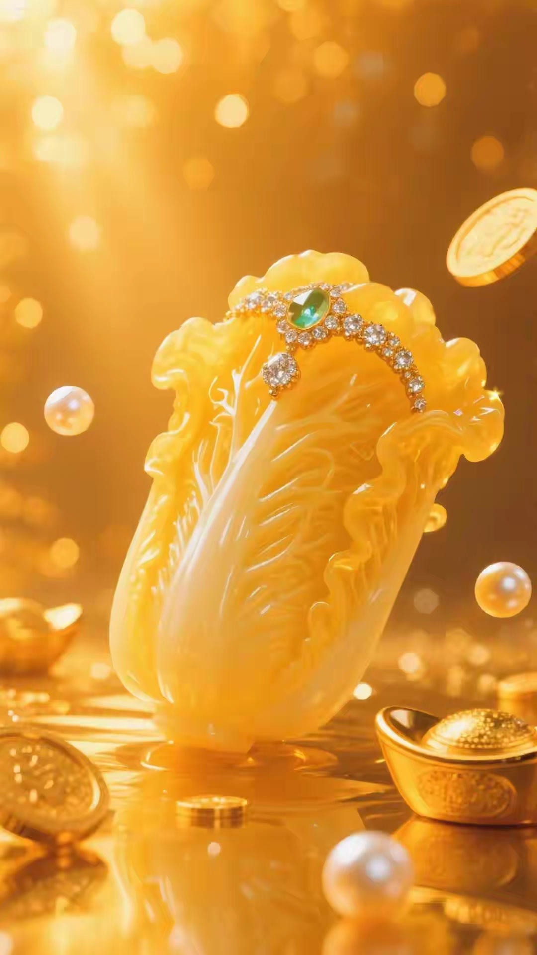 白菜手机壁纸 ‖ 财源滚滚来 #富贵吉祥的象征