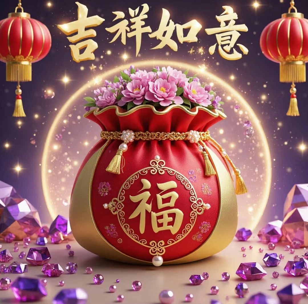 吉祥如意,万事顺遂,福气满满,财源滚滚,招财纳福,福来运转