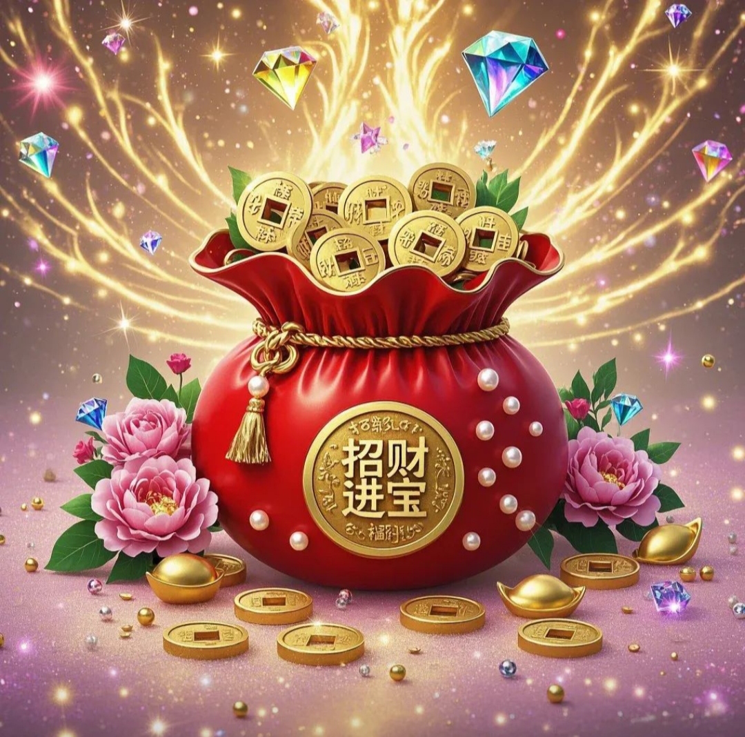 招财旺运福袋头像~招财进宝,聚财纳福,吉祥如意,好运连连,财源滚滚