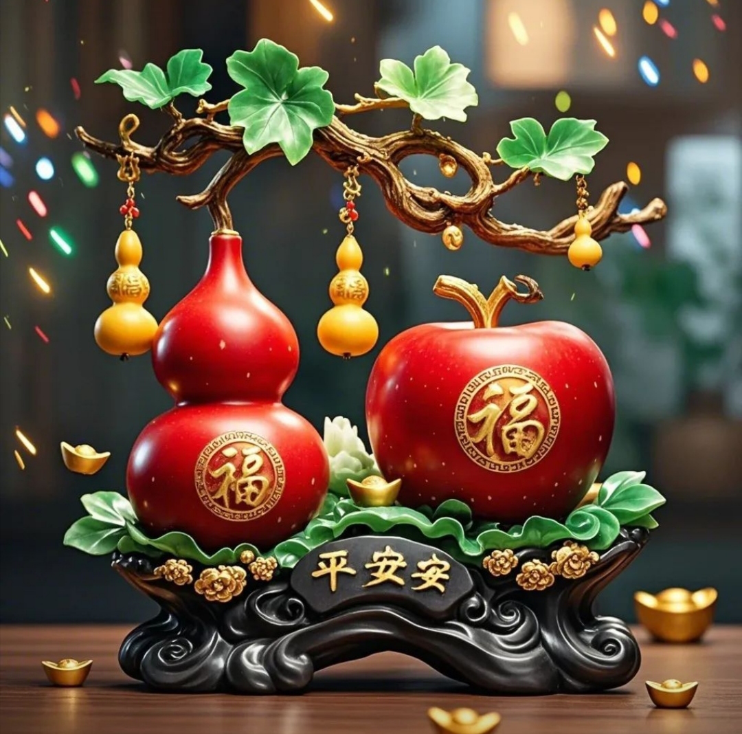 福禄平安头像~福禄双全喜相连,平安喜乐安康伴,吉祥如意好运来,财富