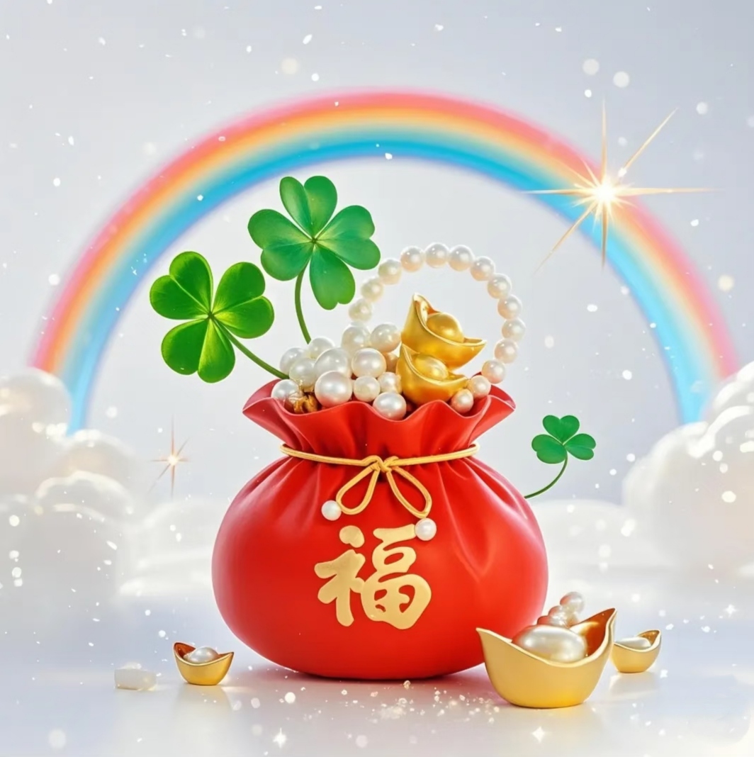 招财纳福头像~葫芦添福禄,福袋送财来,愿您福气满盈,财源广进,好运