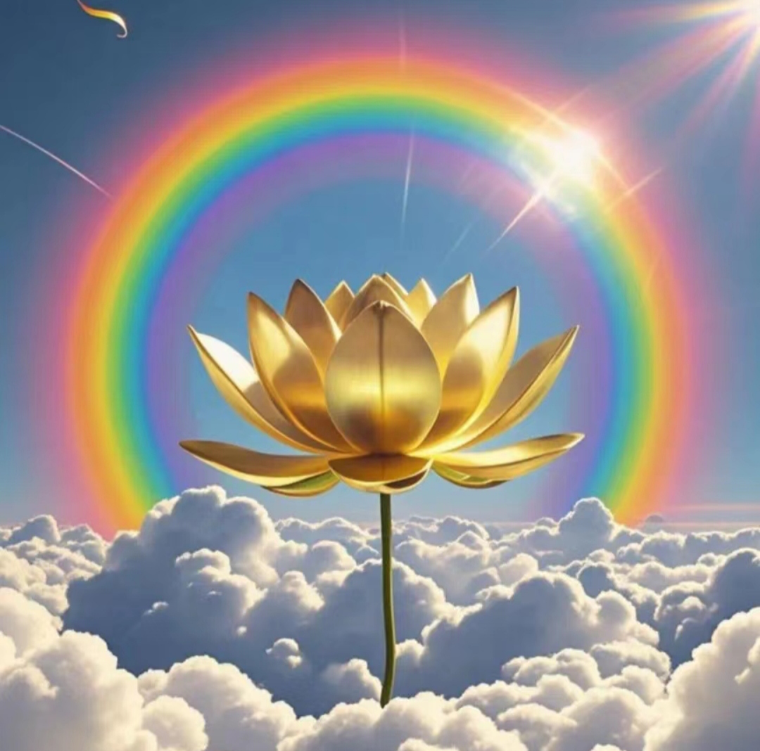 能量头像~金环罩莲,好运当头