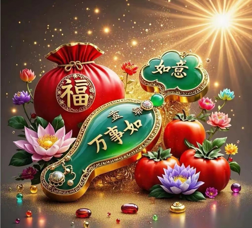 万事如意头像~福气满满,心想柿成,柿柿如意