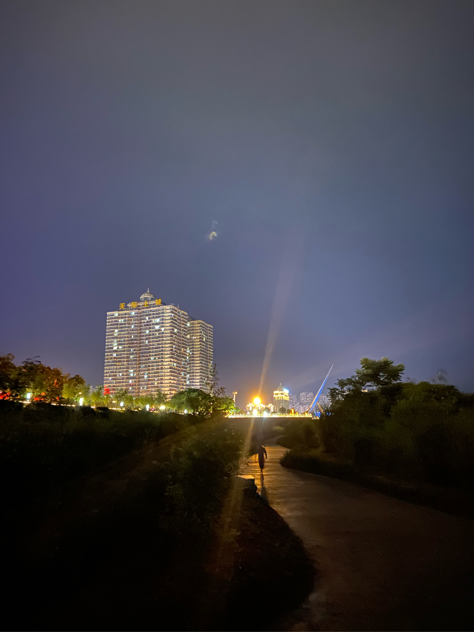 长江边美丽夜景