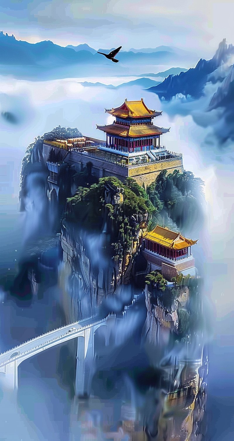这片古色古香的建筑群,亭台楼阁错落有致,每一处都流露出中国古典风格