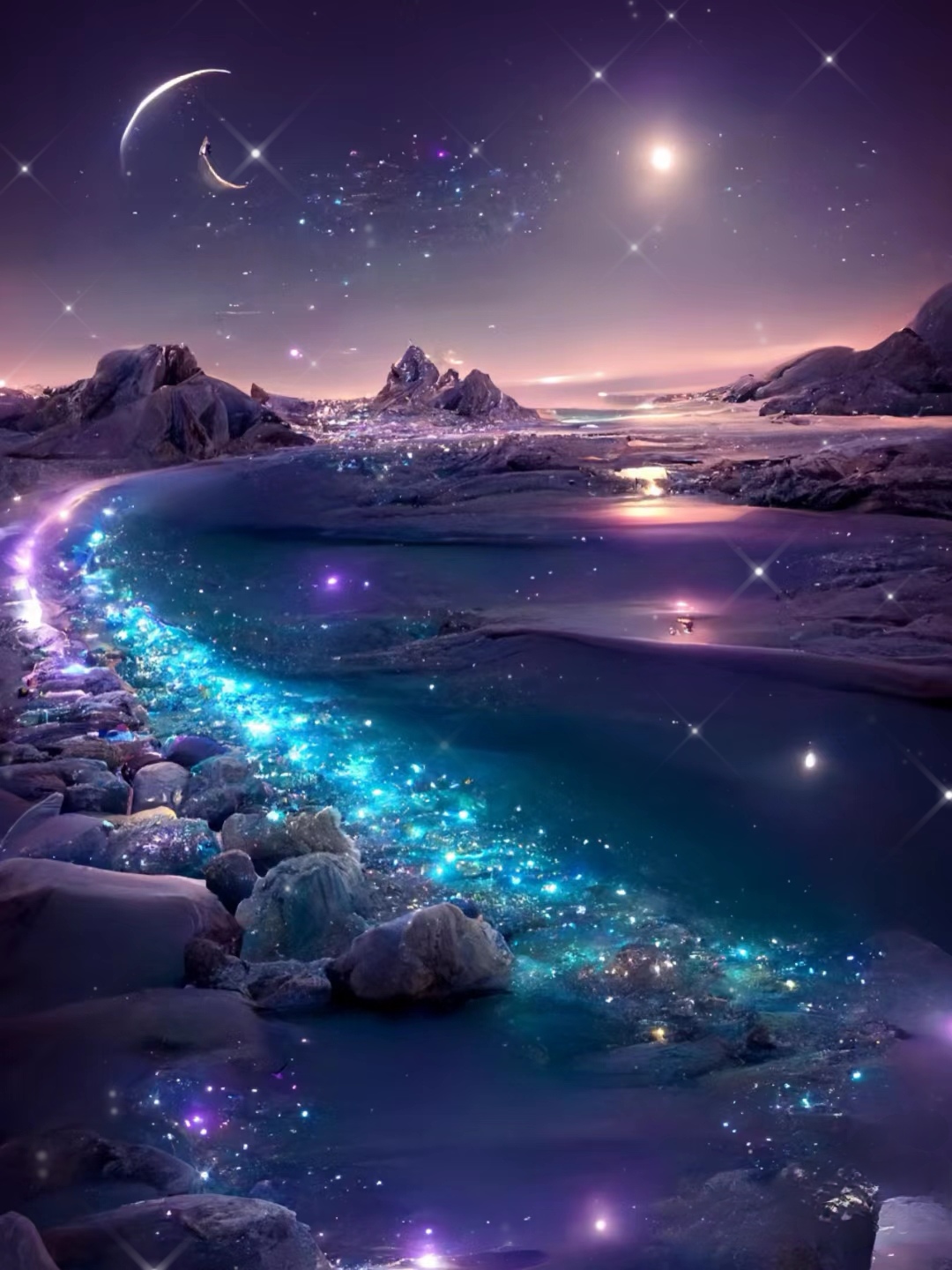 浪漫星空手机壁纸分享