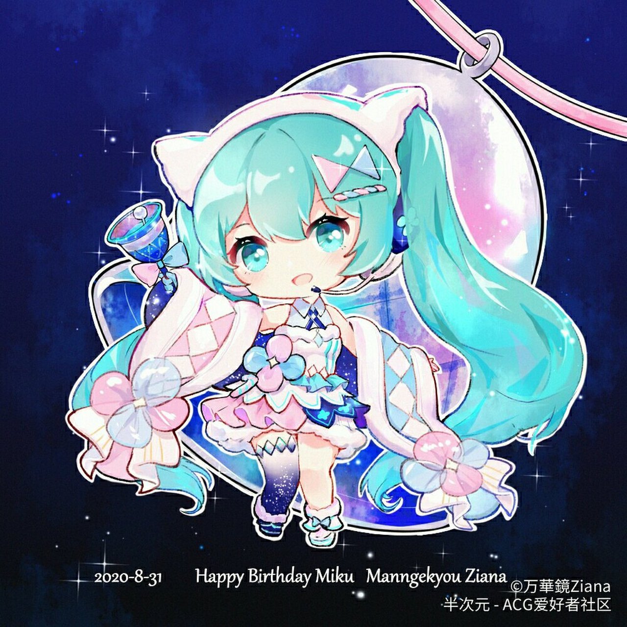 q版初音未来 半次元网友作品.