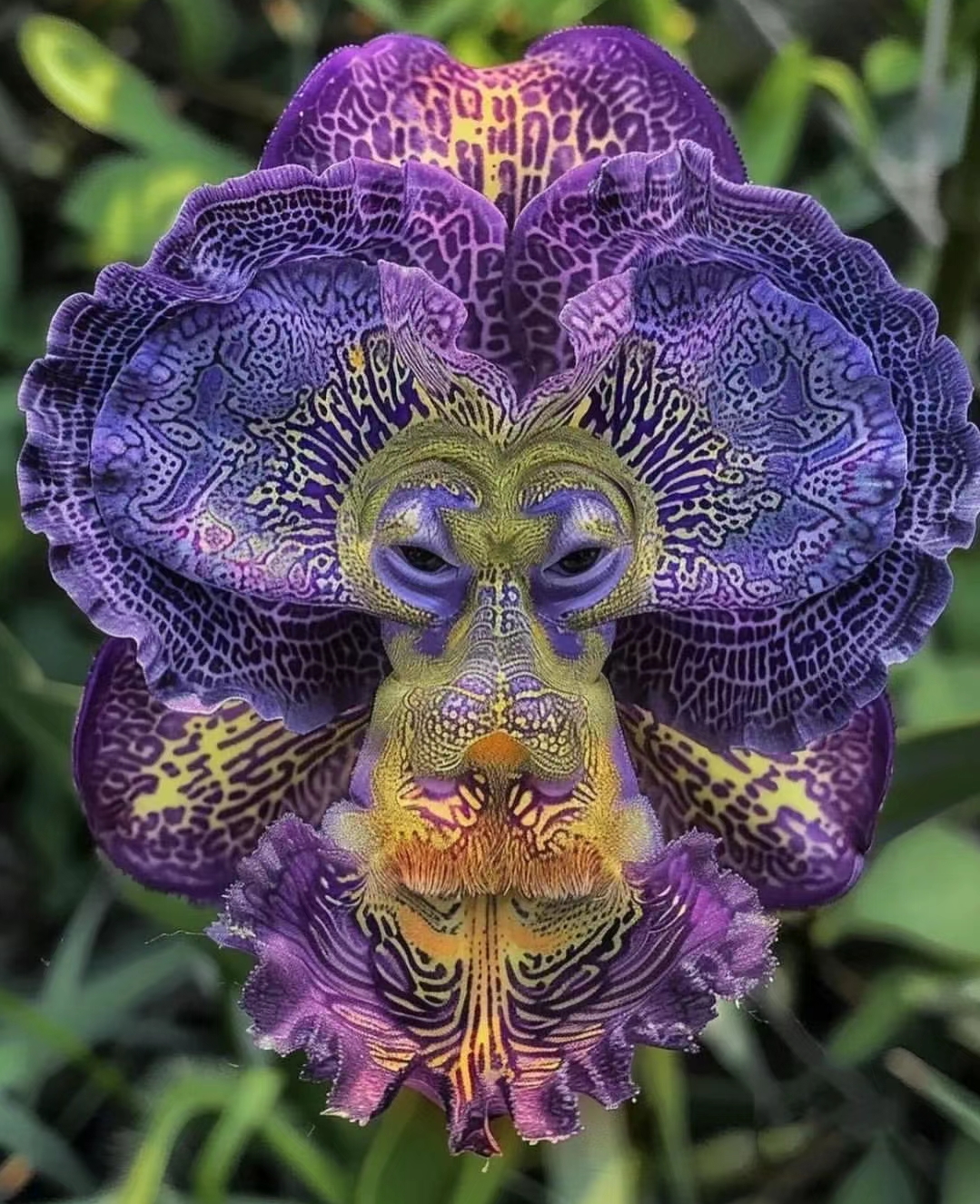 惊人的猴兰花,神奇的大自然 今天给宝纸们瞅瞅一个好玩儿的兰花种类