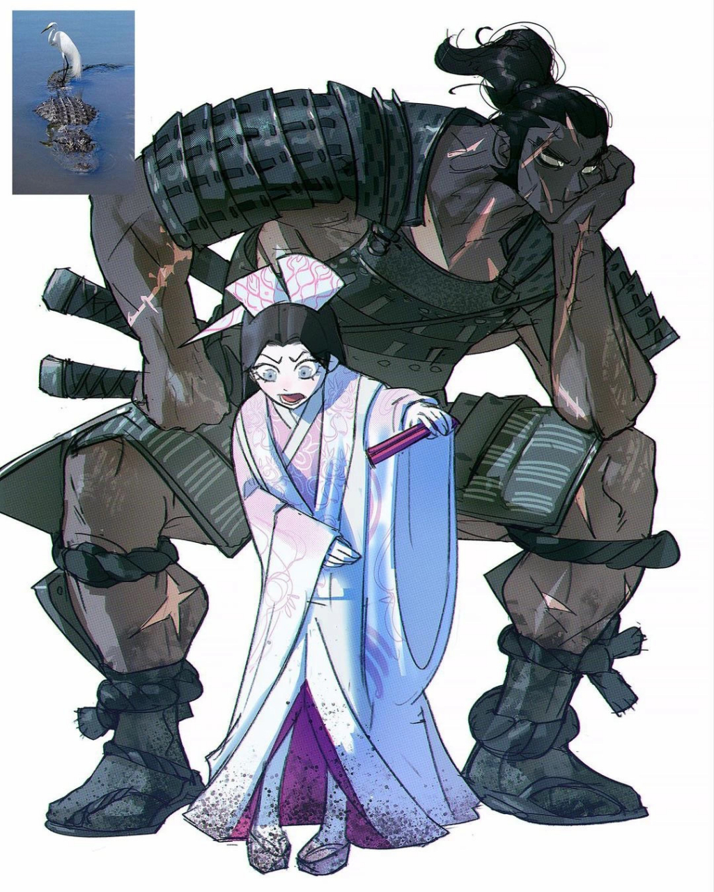 今日份分享画师:拉蒙·努涅斯#热点引擎计划# #绘画# 万物皆可拟人