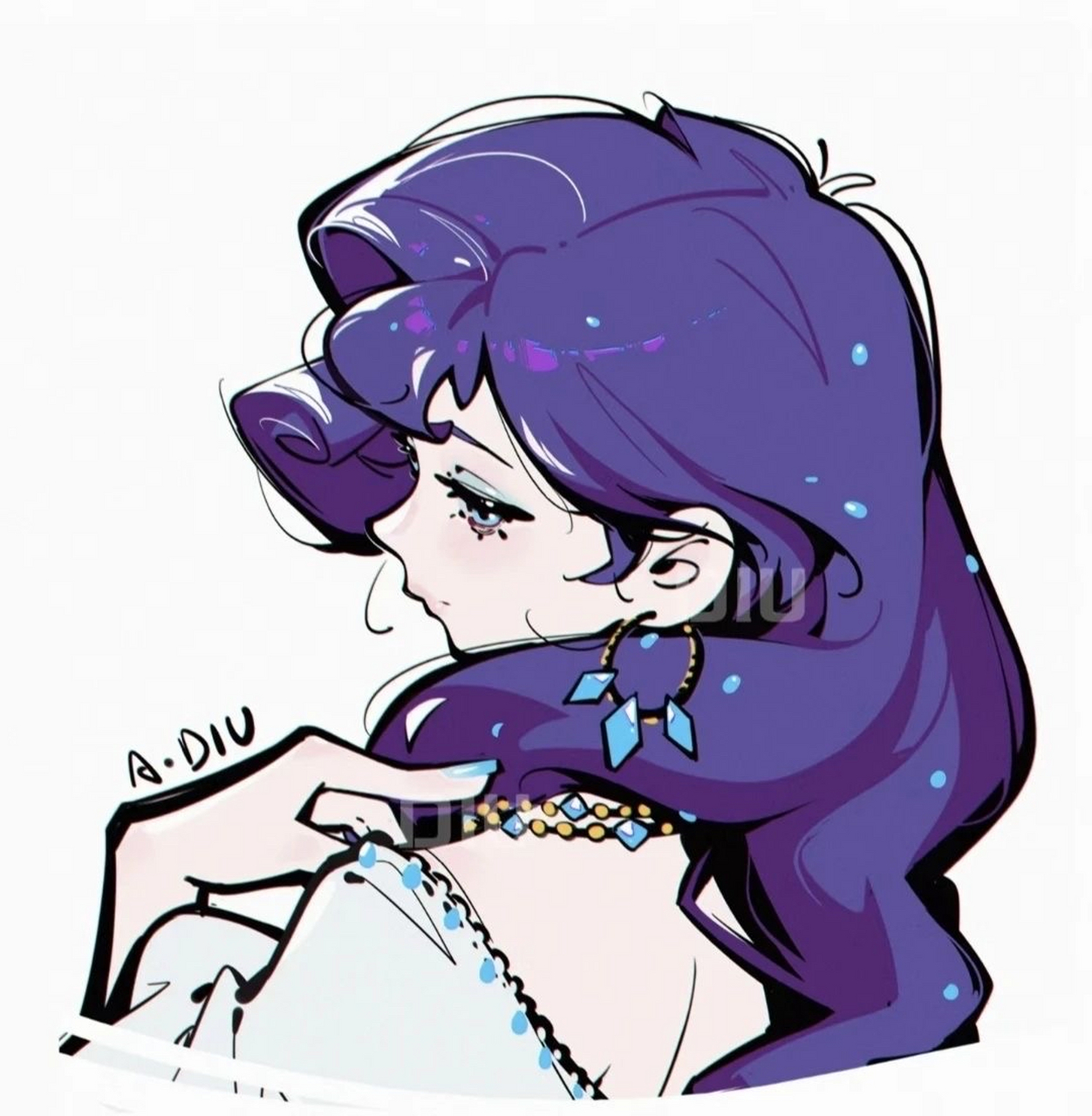 拟人手绘真的好看啊!#小马宝莉# 画师:一只丢