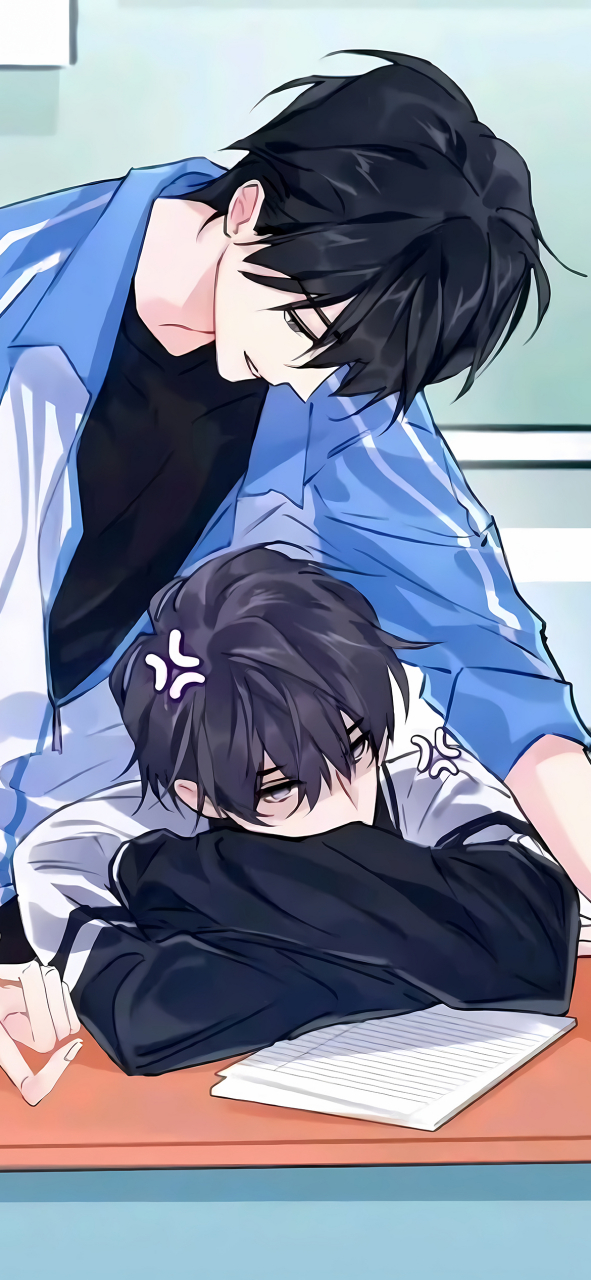 伪装学渣# #原耽# 注孤生戏精攻(贺朝)x不服就干泯灭人性受(谢俞)