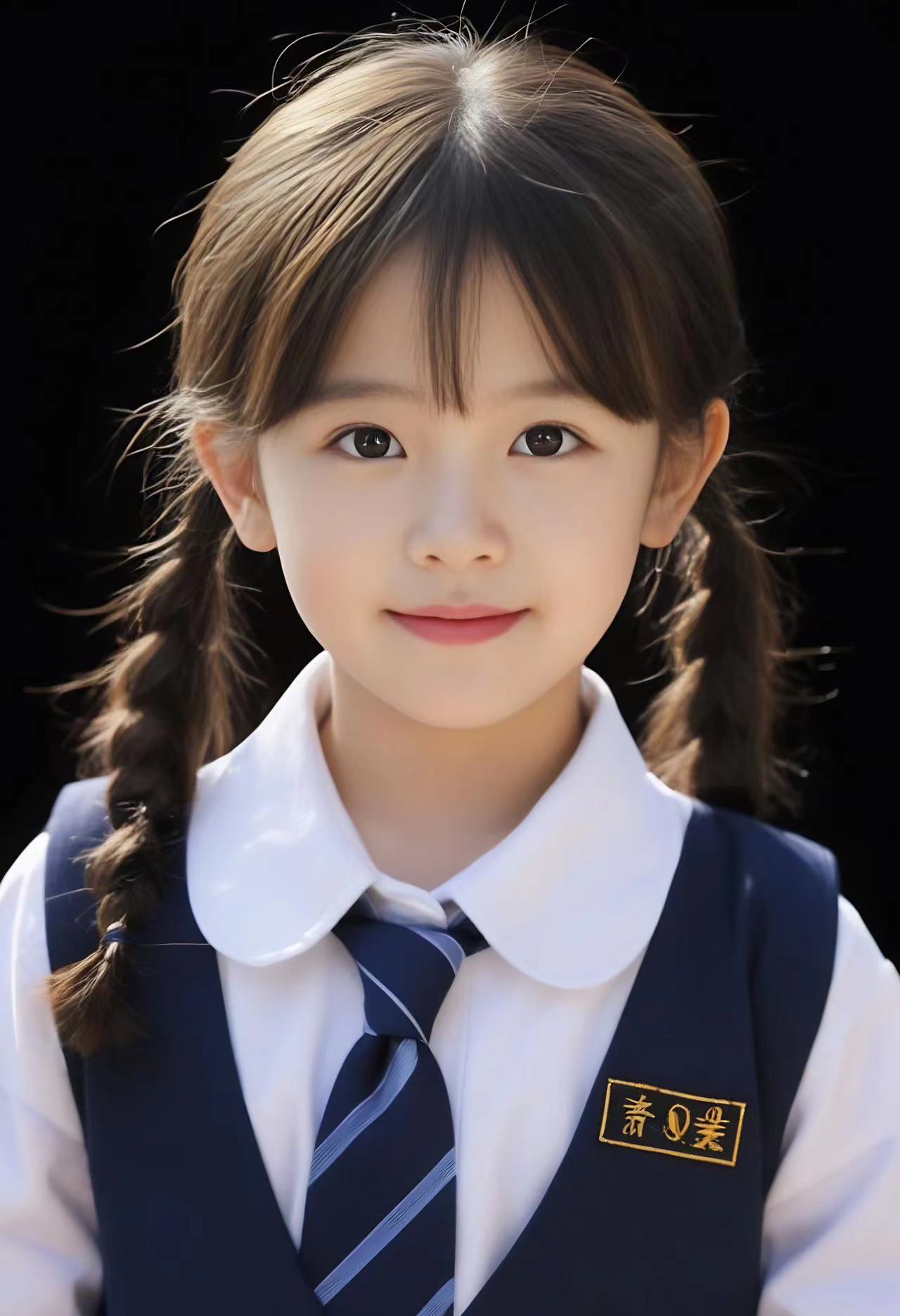 校服女生,灿烂的笑容像清晨的第一缕阳光,驱散了所有的阴霾