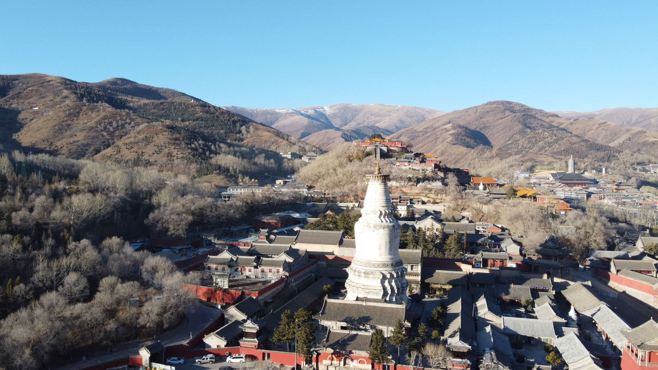 高空俯瞰五台山是啥样?