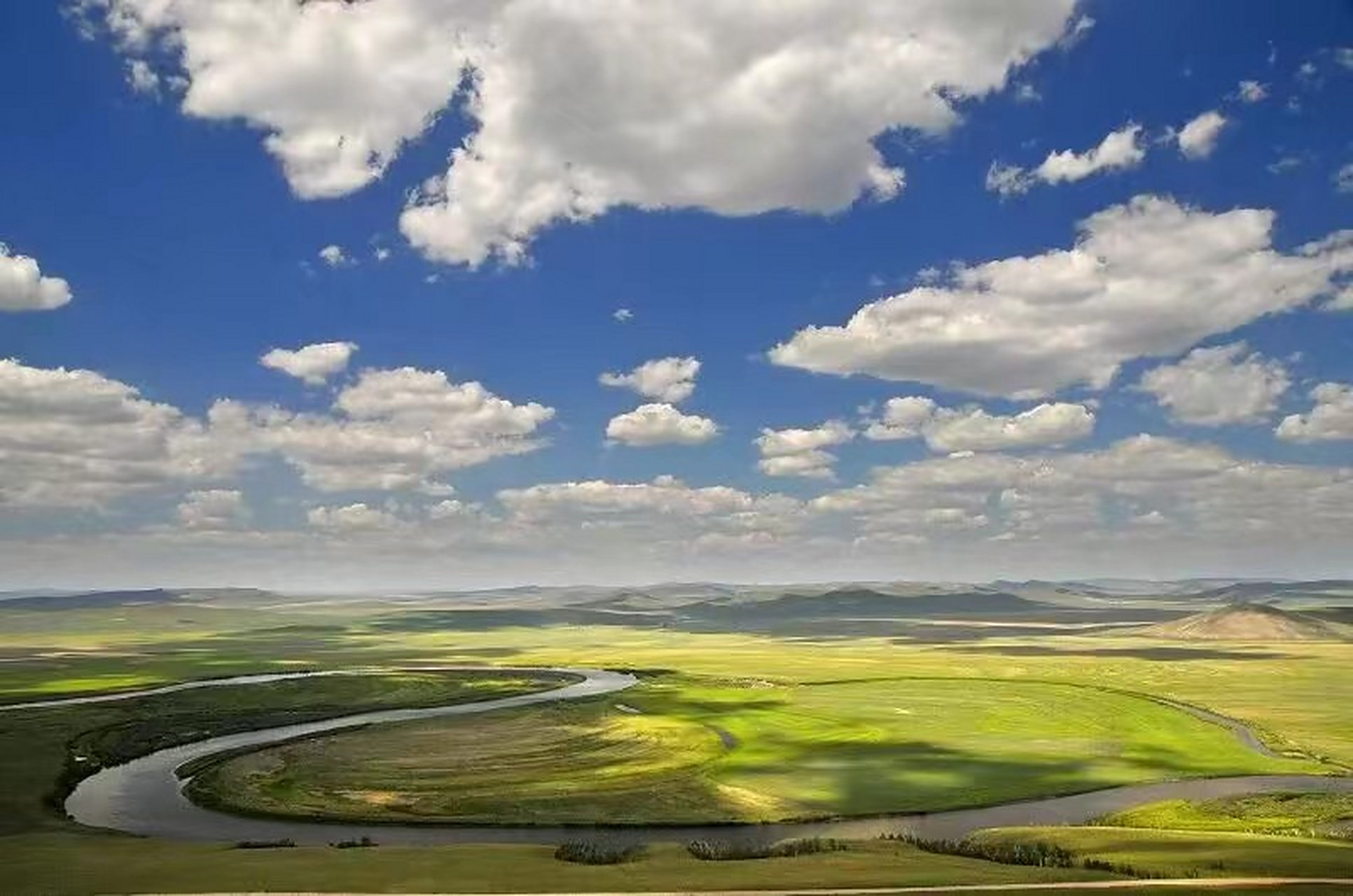 夏季呼伦贝尔巴尔虎草原,根河,大兴安岭,林海之舟驯鹿,亚洲第一湿