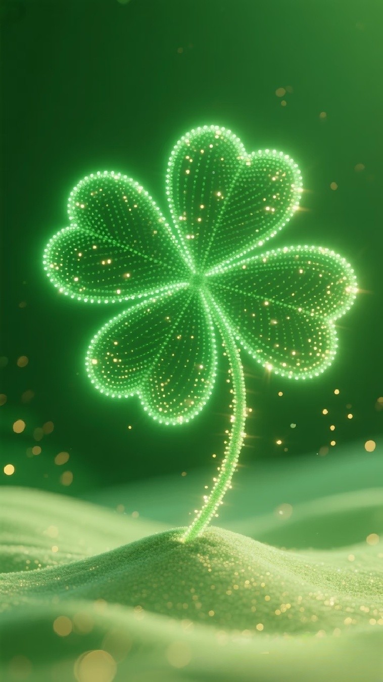 花开富贵,好运连连,绿色养眼壁纸