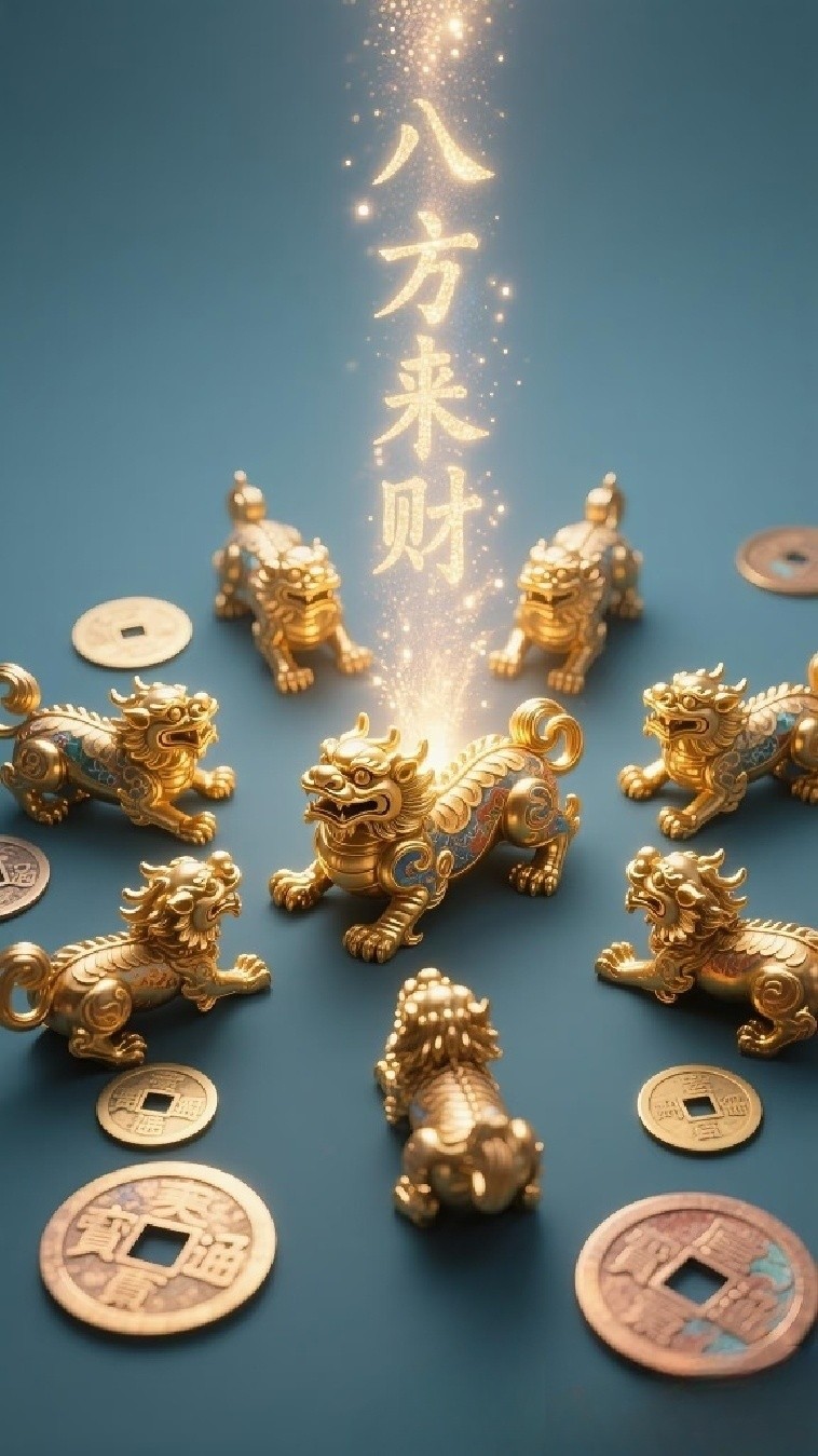 貔貅招财护财壁纸～ 八方来财,财源滚滚, 招财母＃