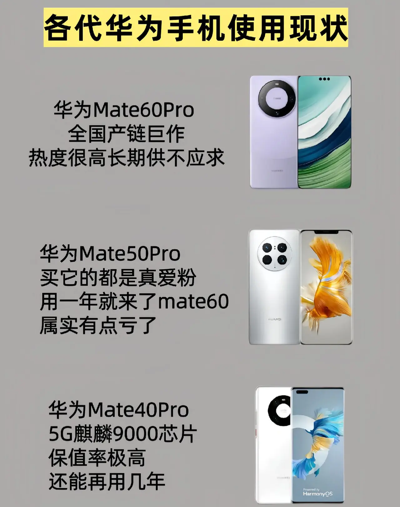 朋友们现在还有谁在用mate10 pro到mate50 pro,都被说中了吗?