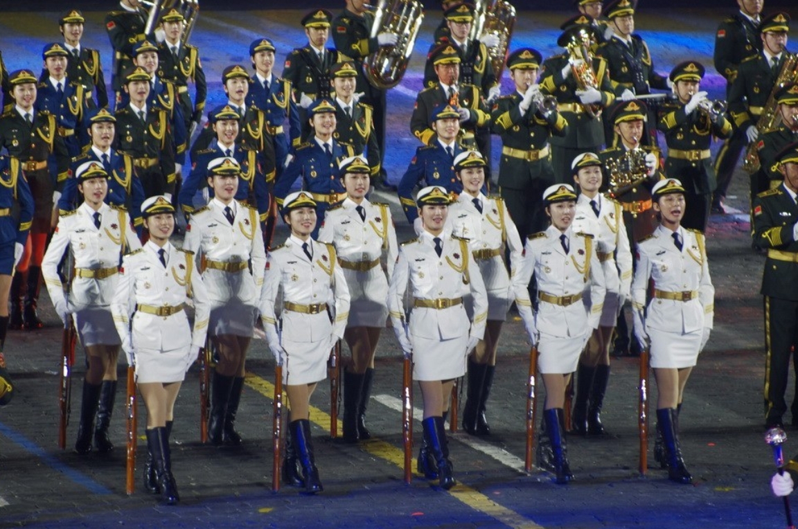 靓丽的仪仗女兵