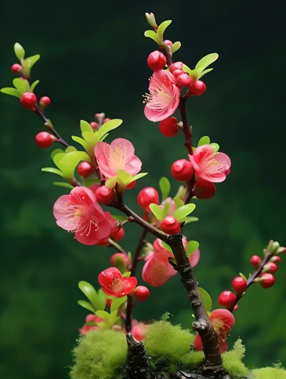 梅花开花的样子图片