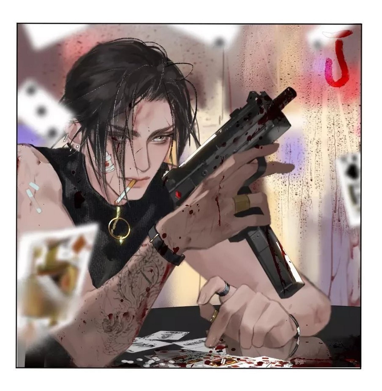 破云# 帅炸了的方片j和黑桃k