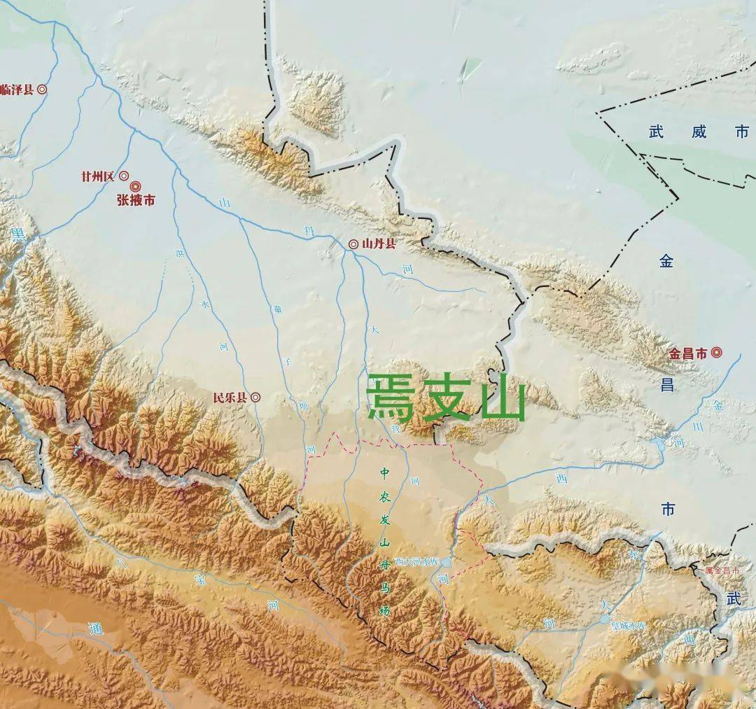 即焉支山,位于甘肃省张掖市山丹县境内,是祁连山的一条支脉,风景秀丽