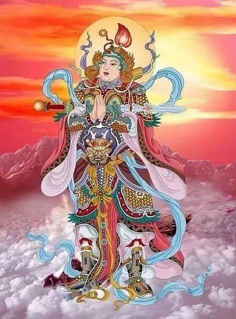 韦陀菩萨的"金刚杵"又叫"降魔杵",原为古印度的武器,由于质地坚固,能