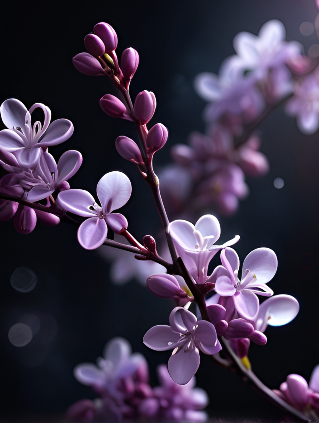 94 丁香花盛开,每一片花瓣都散发着淡淡的香气,让人心旷神怡.