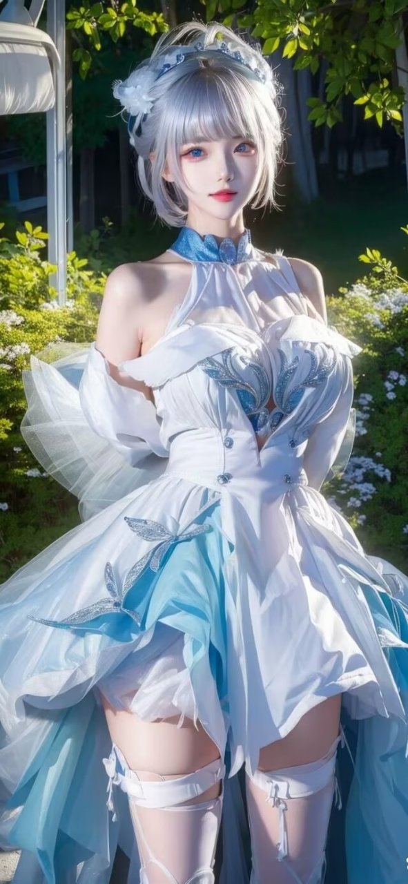 白发蓝瞳,宛若仙子下凡尘～97  99第一次见到这样的coser,真是让