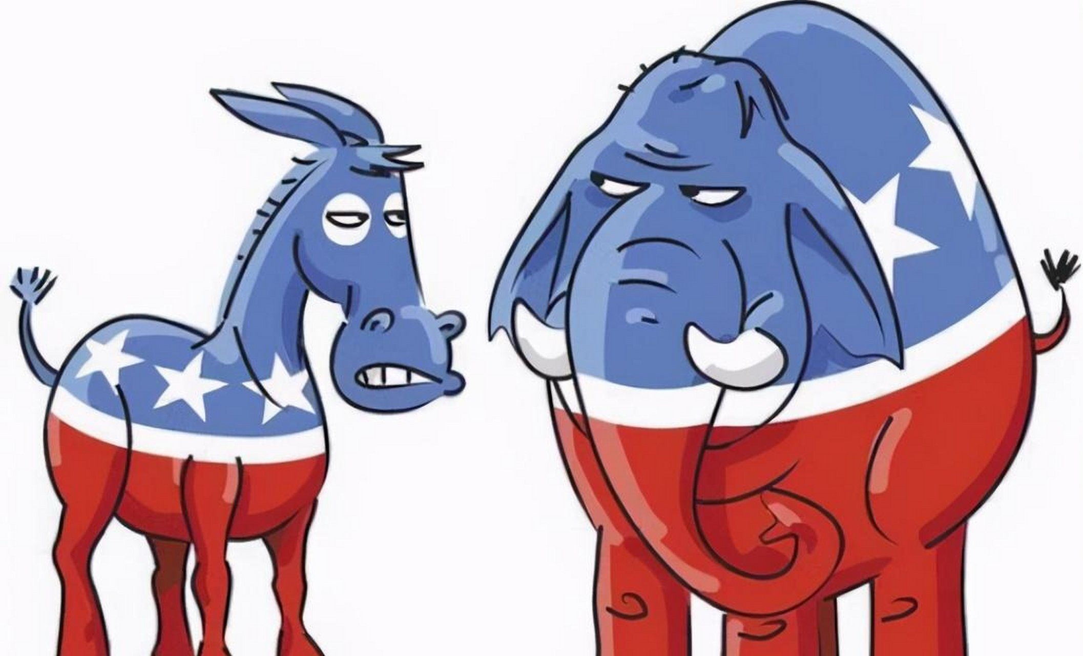 美国内部越乱 这个世界就越安全 驴象之争 猪狗相斗