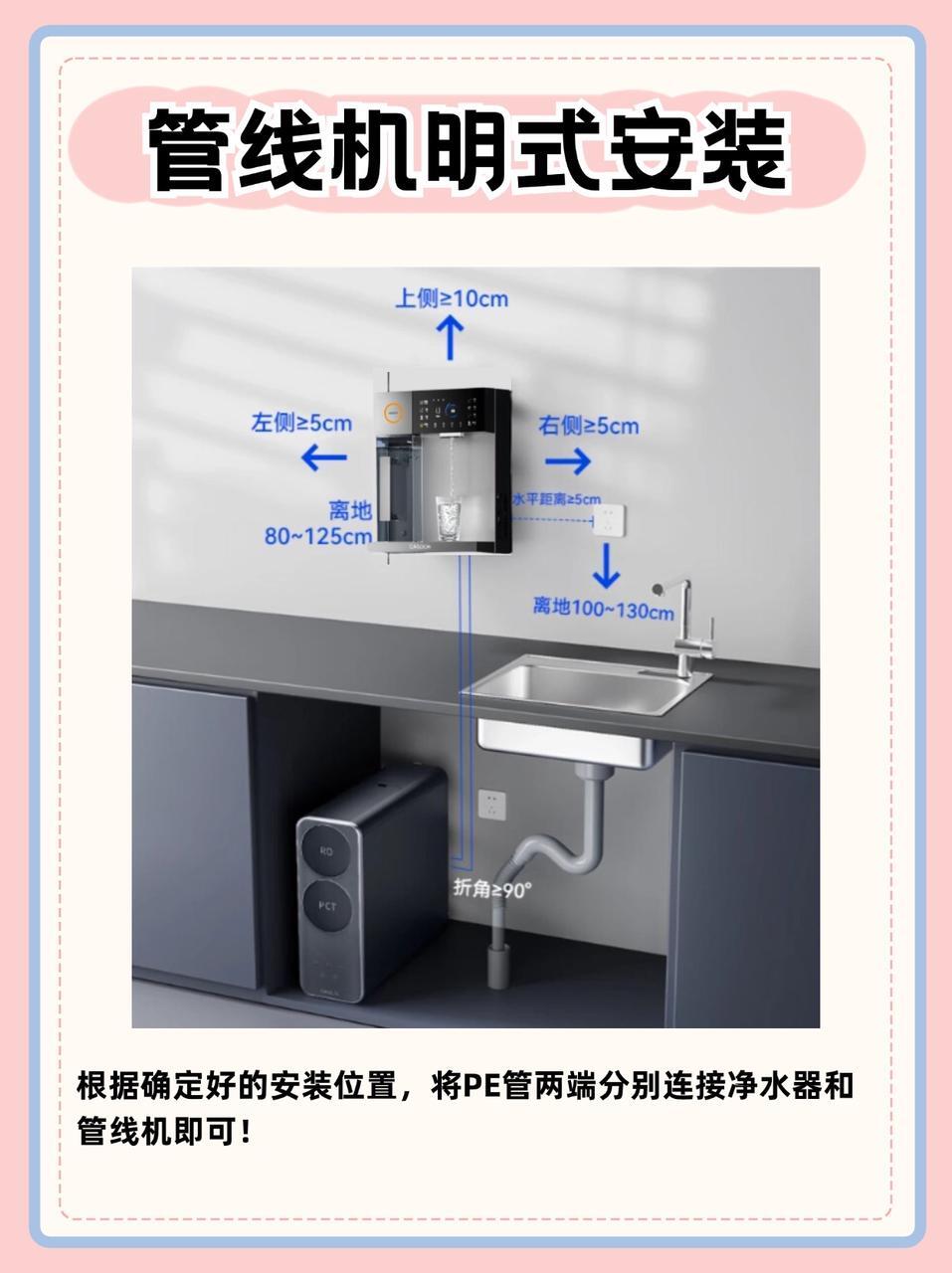 管线饮水机安装方法图片