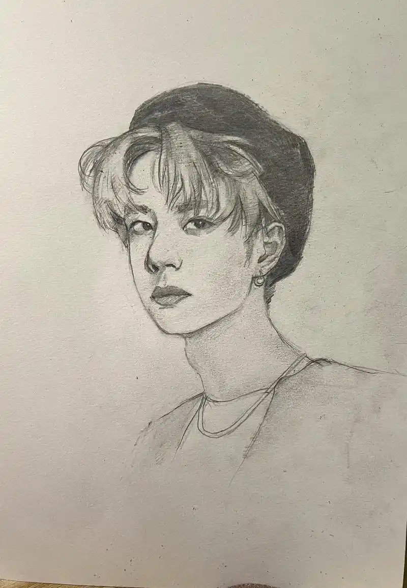 王一博绘画图片来了,超帅#王一博