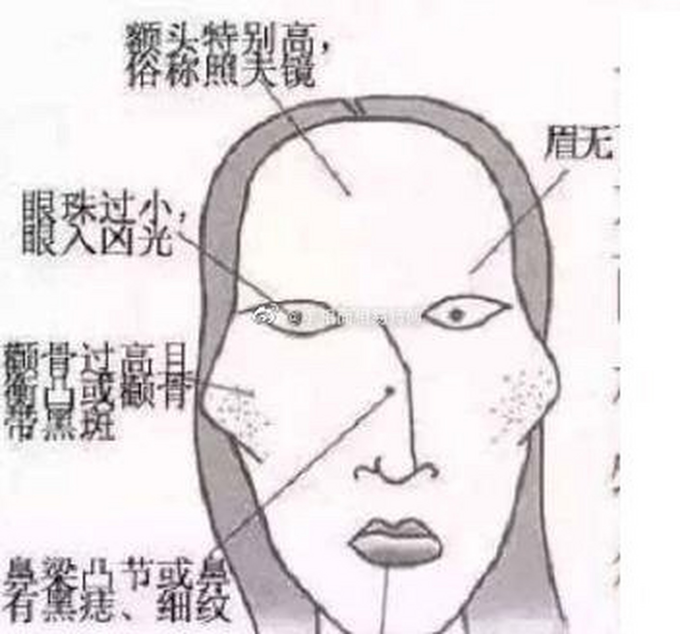 颧骨高杀夫不用刀[允悲]  当然如若颧骨不仅高而且丰盈饱满就叫苹果