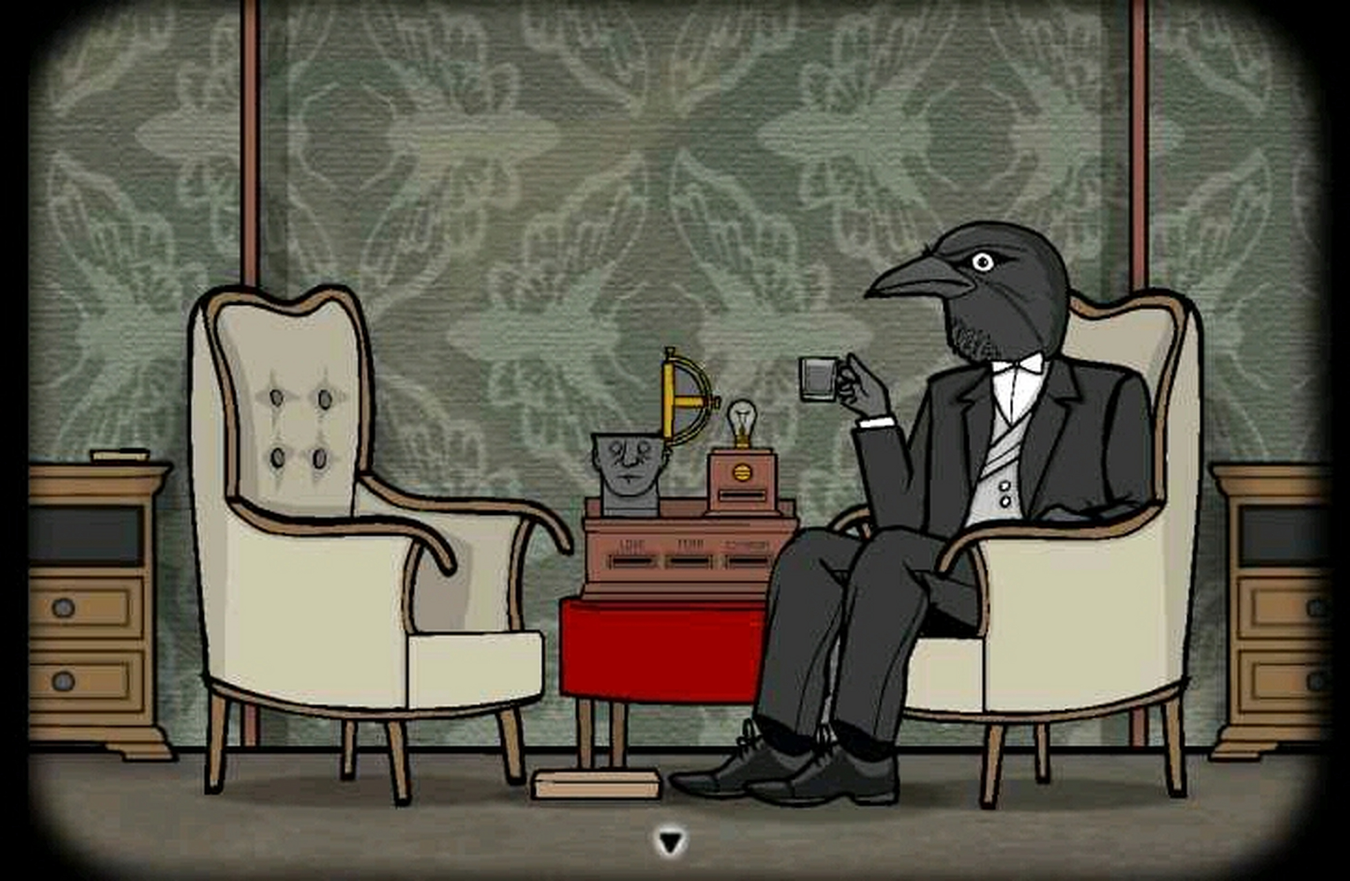 锈湖:乌鸦先生真的超带感,自己画了个他的拟人,可能跟某些角色有些