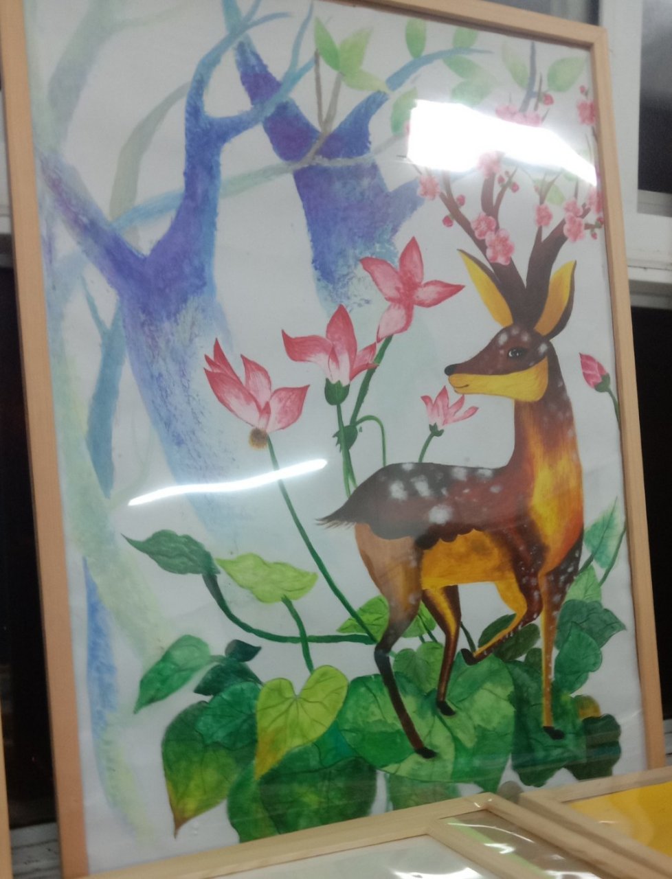 林深时见鹿老树陪古屋