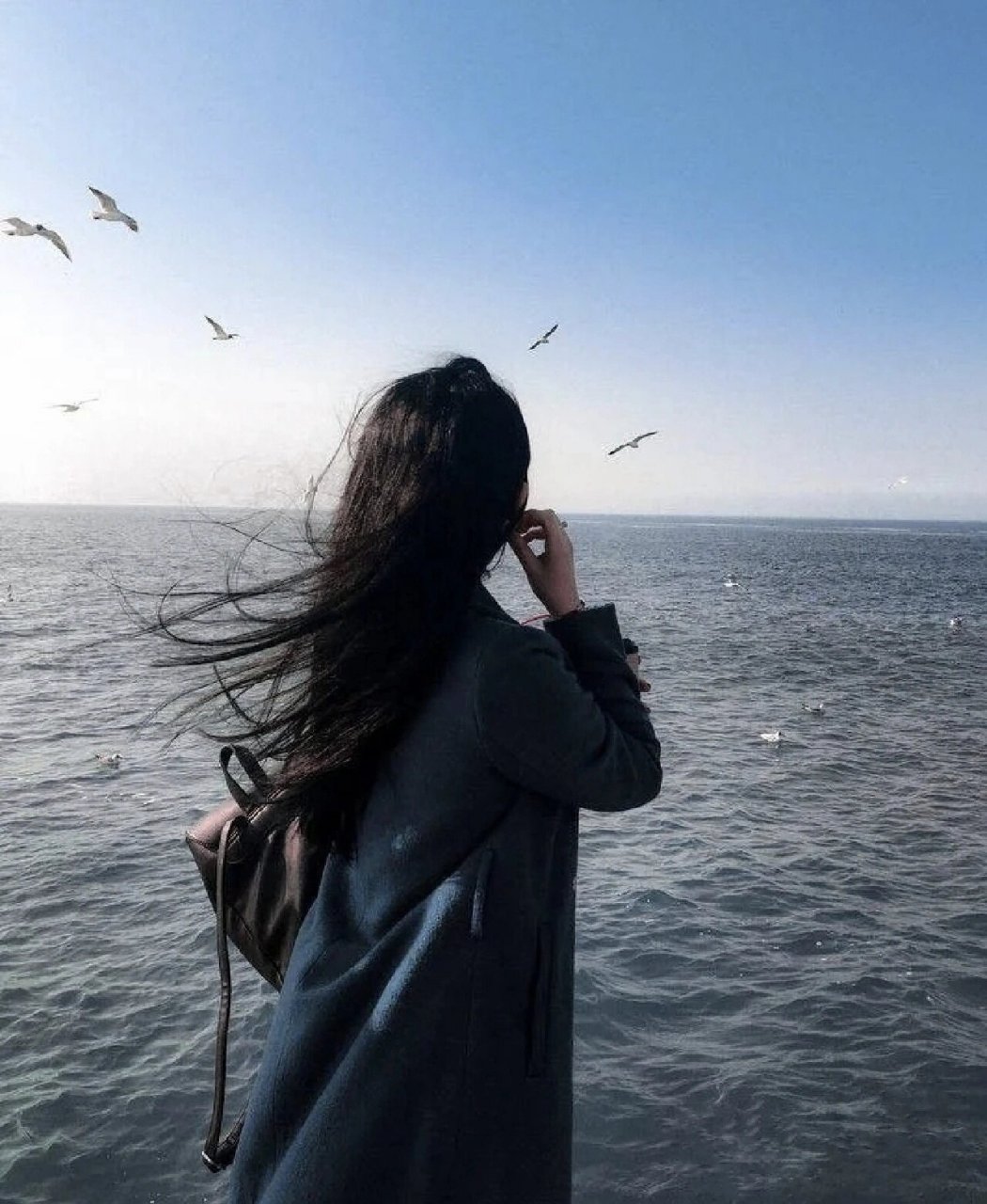 海边女头像来了