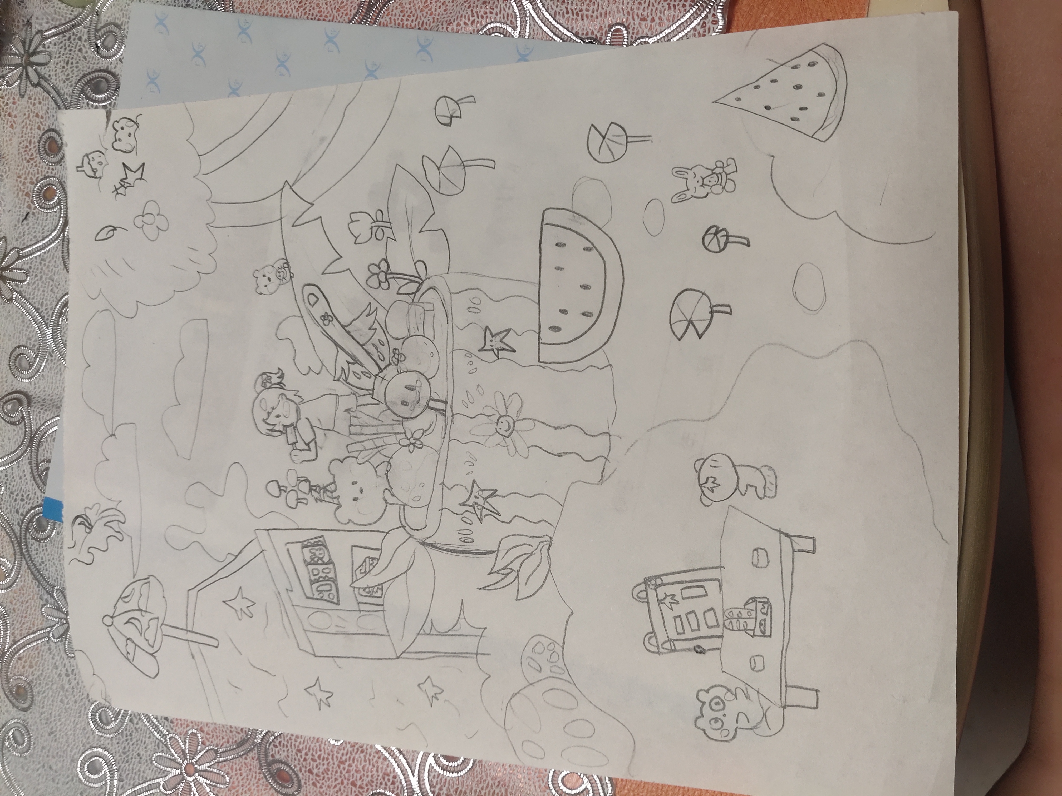 夏天来一块冰西瓜再好不过了,夏天风格(不喜勿喷)