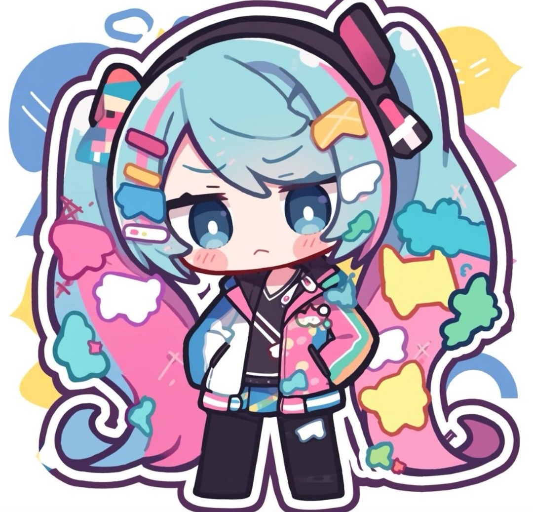 傻fufu  初音未来头像   初音未来