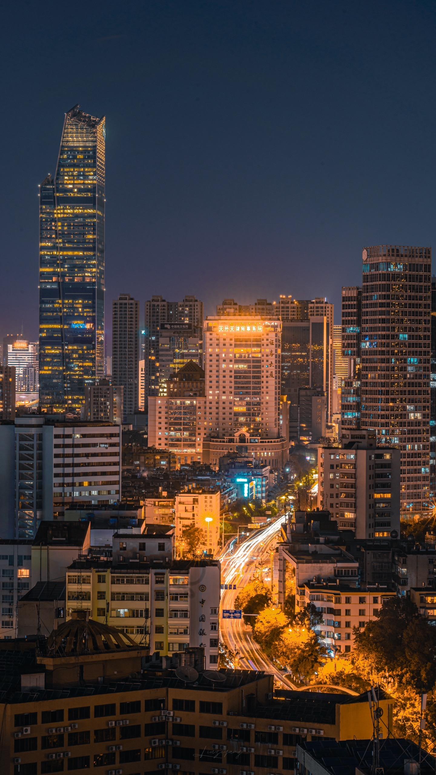 昆明夜景真实图片